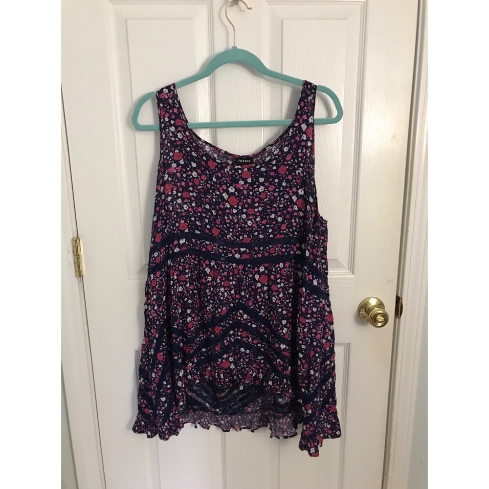 Purple sleeveless top